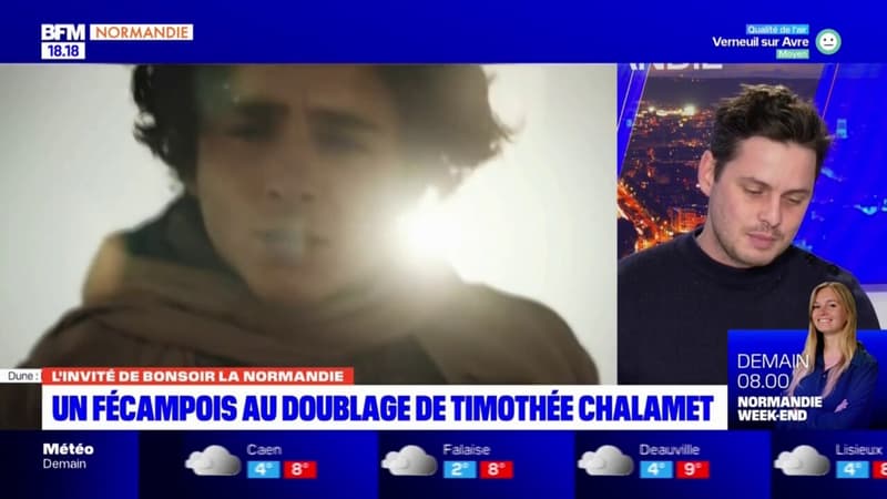 Fécamp: le comédien Gauthier Battoue est la voix française de Timothée Chalamet