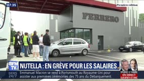 En grève, les salariés de l'usine Ferrero produisant le Nutella réclament une hausse de leurs salaires