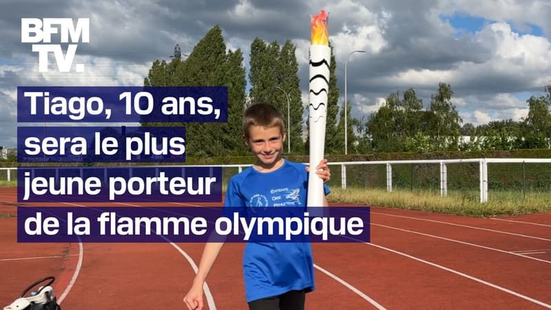 À 10 ans, Tiago sera le plus jeune porteur de la flamme olympique