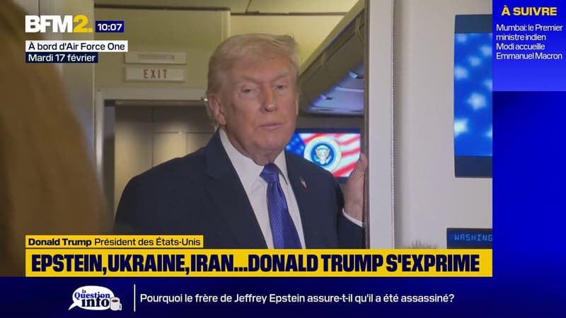 Affaire Epstein: "Je n'ai rien à cacher", répète le président américain Donald Trump