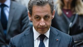Nicolas Sarkozy à Berlin, lors de l'Allianz Forum le 28 février dernier.