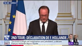 Hollande : "La mobilisation s’impose (…) Je voterai Emmanuel Macron"