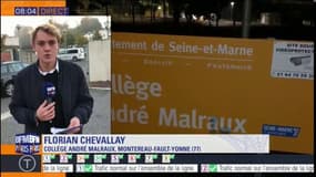 Réouverture du collègue de Montereau après l'intoxication d'une trentaine d'élèves