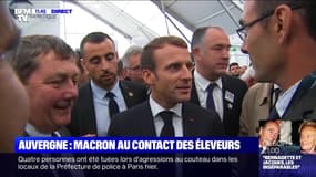 Auvergne: Macron au contact des éleveurs (2) - 04/10