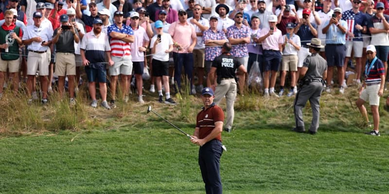 Rory McIlroy lors de la Ryder Cup, le 27 septembre 2025.