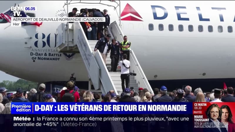 80e anniversaire du Débarquement: 48 vétérans américains sont arrivés à Deauville