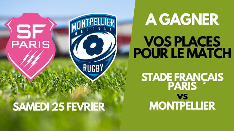 Vos places pour le match Stade Français Paris vs Montpellier