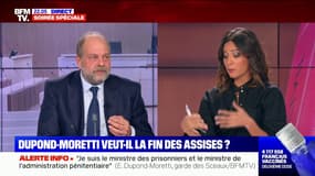 Éric Dupond-Moretti: "Les cours d'assises sont maintenues pour les faits les plus graves (...) et seront les cours d'appel des cours criminelles départementales"