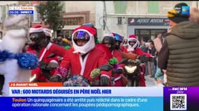 Var : 600 motards déguisés en père noël hier