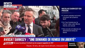 "Notre tâche, c'est de le faire sortir de détention", souligne l'avocat de Nicolas Sarkozy 