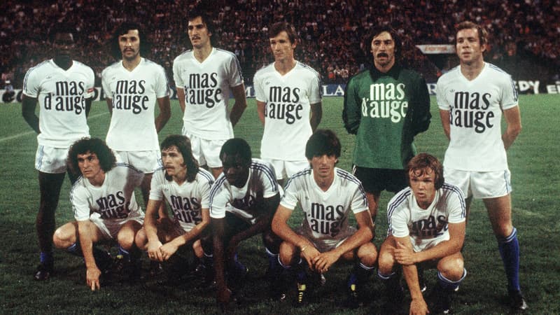 Les joueurs de l'OM en 1977