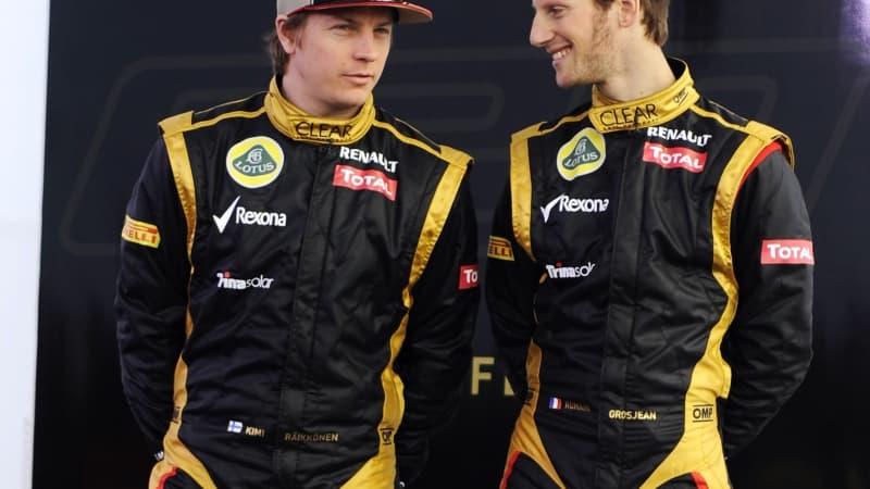 Kimi Raïkkönen et Romain Grosjean