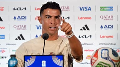 Cristiano Ronaldo avec le Portugal en conférence de presse, le 5 juillet 2026