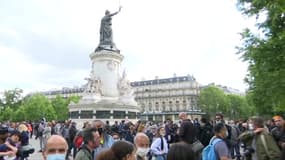 La manifestation de ce mardi place de la République à Paris.