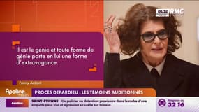 Procès Depardieu: "Toute forme de génie porte une forme d'extravagance", a estimé Fanny Ardant