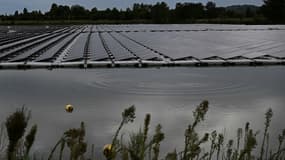 La centrale photovoltaïque hybride de Montpezat, le 21 septembre 2023 dans le Lot-et-Garonne