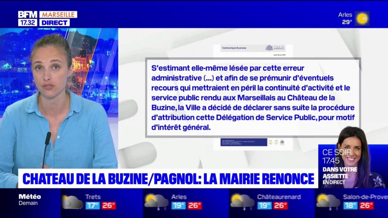 Marseille: la mairie renonce à attribuer le château de la Buzine à l ...