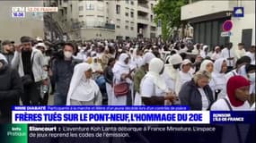 Paris: une marche blanche pour les deux hommes morts sur le Pont-Neuf