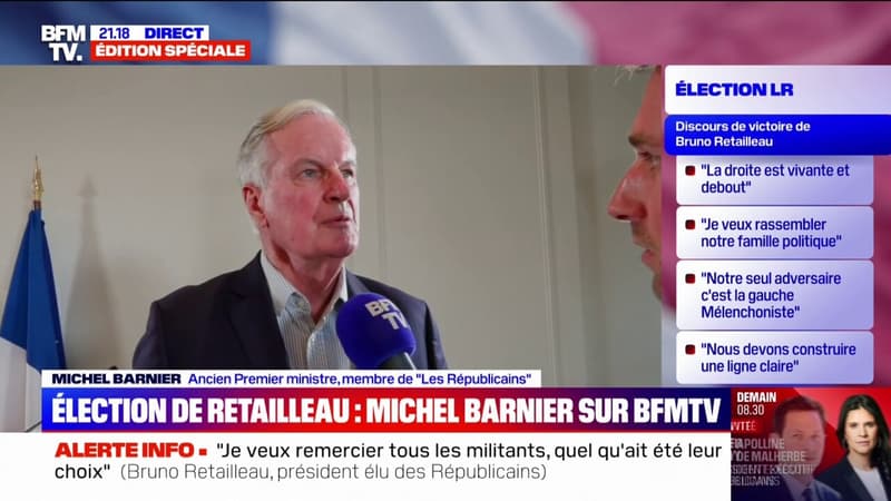 Retailleau président des Républicains: pour Michel Barnier, Bruno Retailleau...