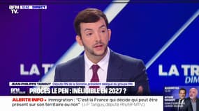 Procès des assistants parlementaires du RN: Marine Le Pen "est innocente", assure Jean-Philippe Tanguy