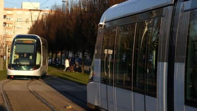 Le tram, à Strasbourg.