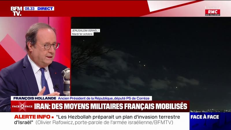 Tirs de missiles iraniens: pour François Hollande 