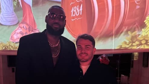 Antoine Dupont et LeBron James le 26 septembre 2024. Antoine Dupont et LeBron James le 26 septembre 2024.