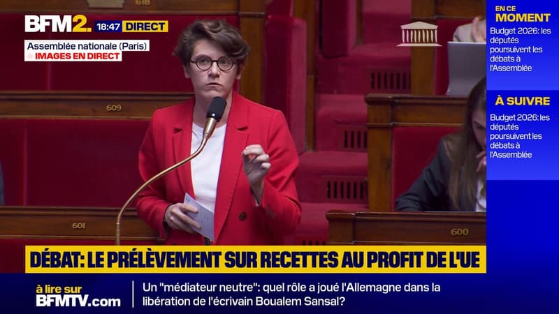 La députée LFI Gabrielle Cathala propose de minorer de 10 % la contribution de la France à l'UE