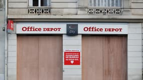 Un magasin Office Depot le 8 décembre 2018 à Paris.