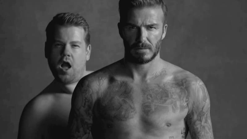 David Beckham se parodie lui-même pour le "Late Late Show with James Corden".