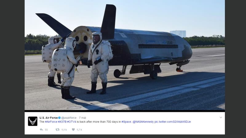 Le Boeing X-37 a atterri dimanche au Kennedy Space Center de Cap Canaveral, en Floride. 