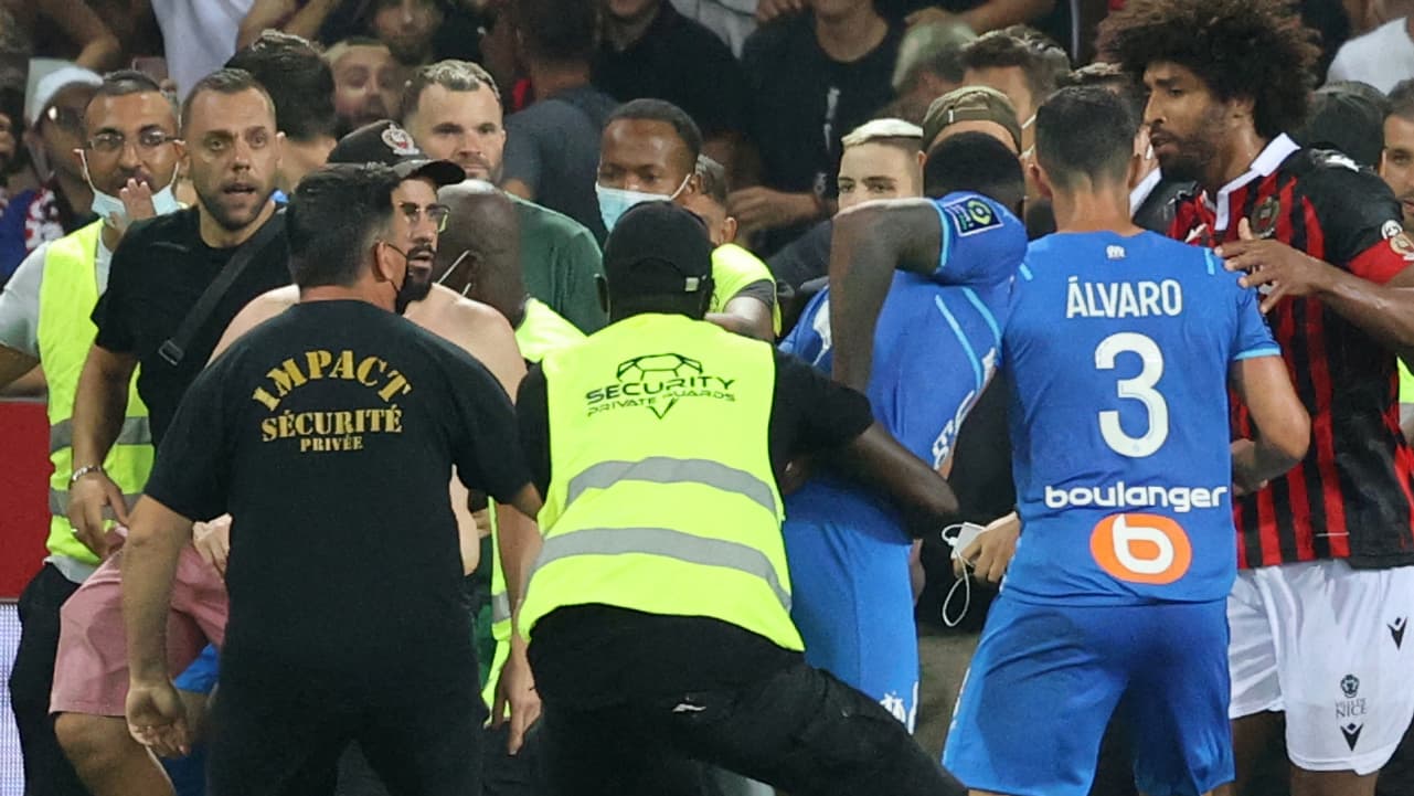 Les débordements lors de Nice-OM Les débordements lors de Nice-OM