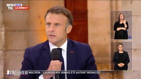 Européennes: "L'Europe n'a jamais été autant menacée" affirme Emmanuel Macron