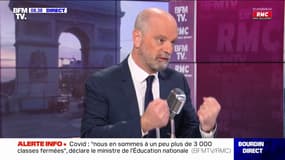 Jean-Michel Blanquer évoque "610 signalements sur le dernier trimestre" d'atteintes aux principes de la laïcité dans les écoles, collèges et lycées