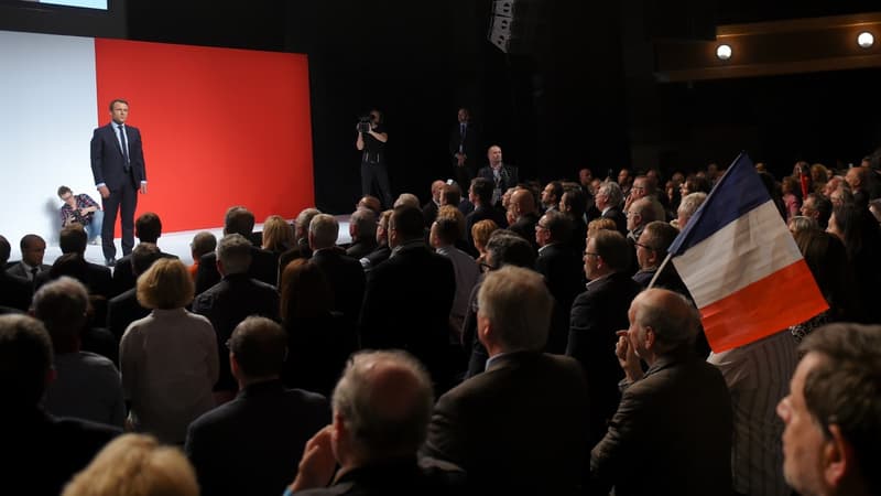 Emmanuel Macron à Châtellerault. 