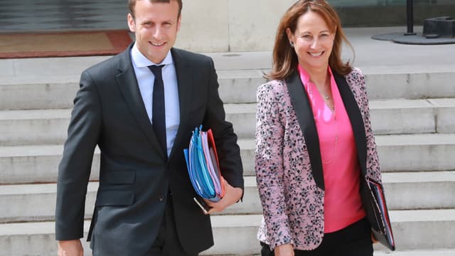 Emmanuel Macron et Ségolène Royal le 3 août 2016