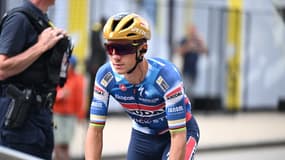 Remco Evenepoel lors de la 5e étape du Tour de France, le 8 juillet 2025.