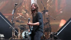Dave Grohl, leader des Foo Fighters, durant un concert en 2018