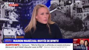 Marion Maréchal : "C'est entre les mains" de Barnier - 01/12