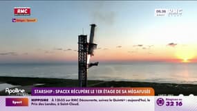Starship: SpaceX récupère le 1er étage de sa mégafusée