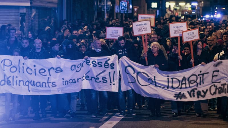 A Lyon, plus de 800 policiers ont manifesté ce jeudi