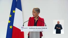 La ministre du Travail Elisabeth Borne ce jeudi 12 novembre à Paris