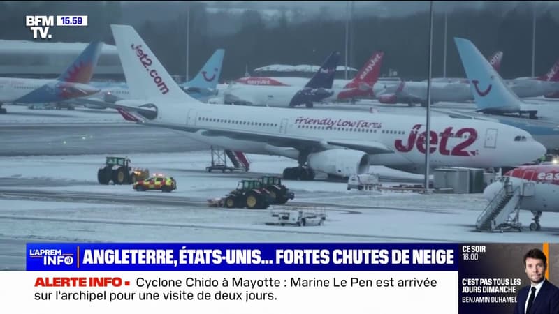 Royaume-Uni: les aéroports de Manchester et Liverpool perturbés par les chutes de neige