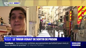 Fusillade à Paris: le suspect "donne le sentiment d'un homme qui a développé sa rage durant son année d'incarcération", selon la psychologue Farida Amiour