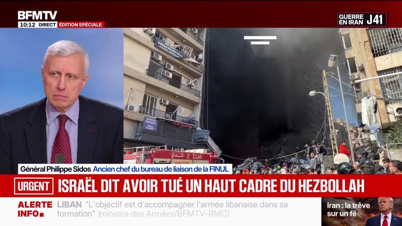 Frappes massives israéliennes sur le Liban: "C'est un bombardement de terreur", estime le général Philippe Sidos, ancien chef du bureau de liaison de la Finul