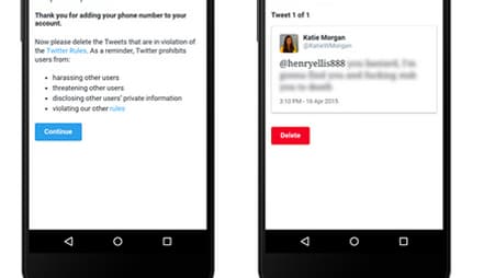 Un compte pourra être suspendu tant qu'il n'a pas supprimé son tweet problématique. 