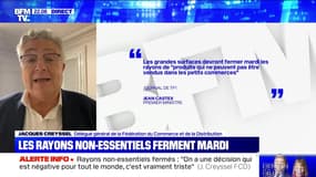 Les rayons non-essentiels ferment mardi - 01/11