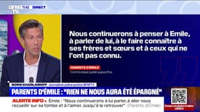 "Rien ne nous aura été épargné": la lettre poignante des parents d'Émile adressée à BFMTV