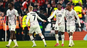 Jonathan David après son but à Liverpool (2-1, Ligue des champions), le 21 janvier 2025