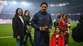 Marquinhos lors de PSG-OL, le 21 avril 2024 en Ligue 1